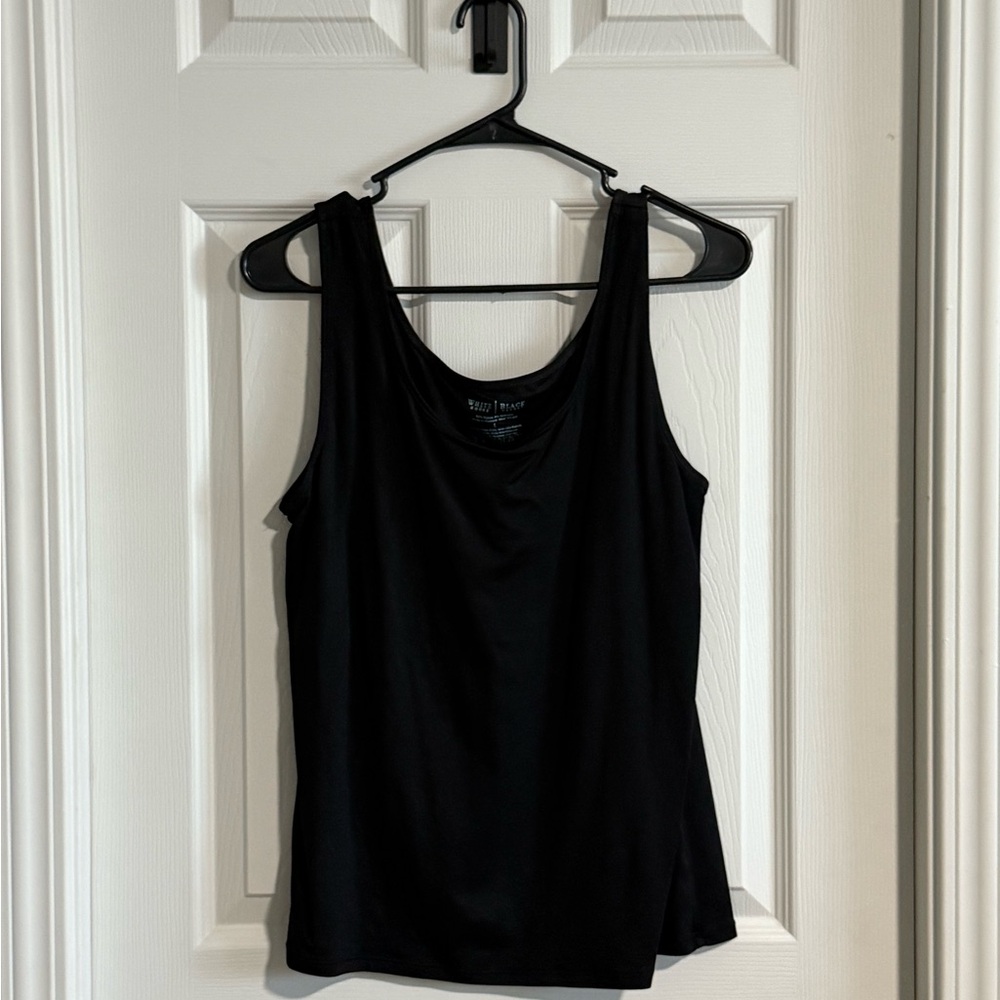 White House Black Market Classic Black Tank Top